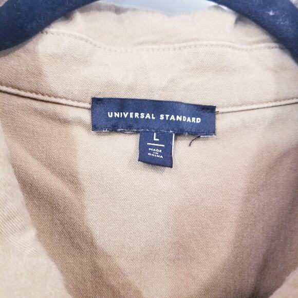 Universal Standard Stretchy Jumpsuit Wide Leg Front Pockets Collared - Picture 4 of 13